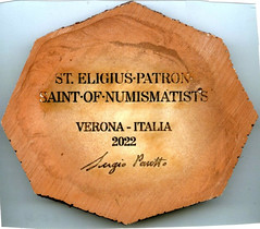 Sergio Pasetto St. Eligius medal reverse