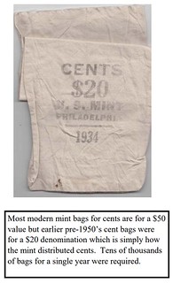 Coin Bag 04 CENTS $20 U.S. Mint Philadelphia 1934
