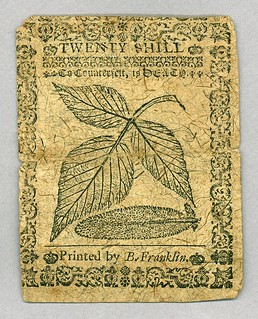 Pennsylvania 20 shillings back