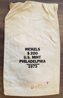 Nickels $200 U.S. Mint Philadelphia 1973 coin bag