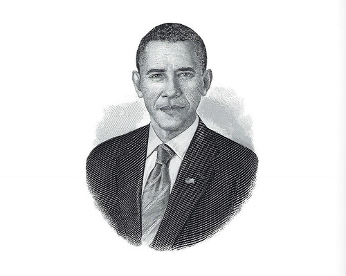 Computer-Generated BEP Obama Portrait