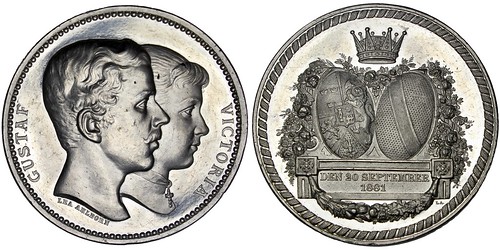 SWEDEN Gustaf & Victoria of Baden medal