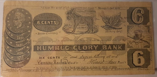 20230809 ANA Pittsburgh Bruce Hagan table humbug Glory Bank note