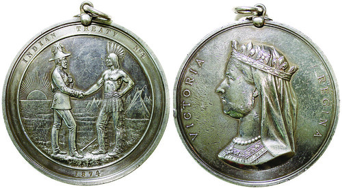 1874 Indian Treaty Medal No. 4