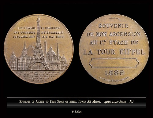 Coin 3234 Souvenir Eiffel Twoer horiz