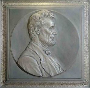 Brenner Plaque of Lincoln 295w