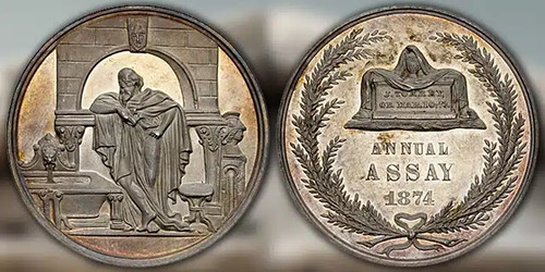 1874 United States Assay Medal