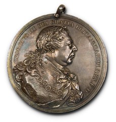 1814 George III Indian Peace Medal obverse