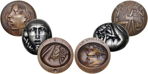 Ericsson three-piece medal