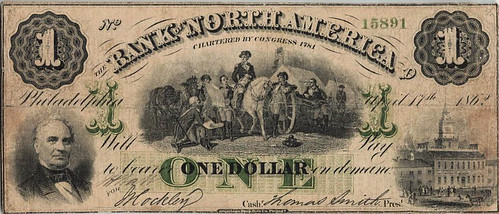1862 Bank of North America $1