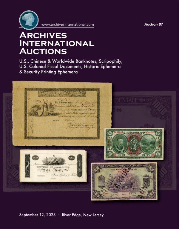 Archives International Sale 87 cover front