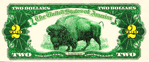 Tubman $2 bill design back