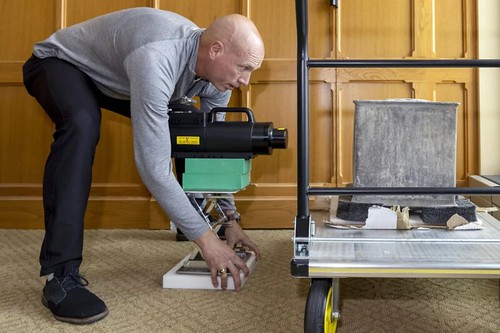 Taking an X-ray of the West Point time capsule