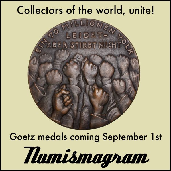 Numismagram E-Sylum ad83 Goetz medals