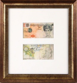 Banksy Di-Faced Tenners frames