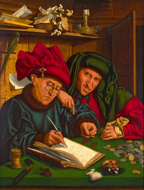 Reymerswaele's Two Tax Collectors painting