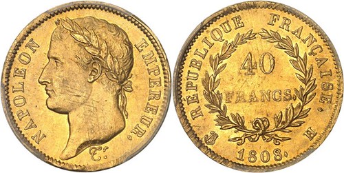 MDC French Gold 40 Francs