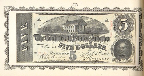 Thian Confederate Note Album April 6, 1863 $5
