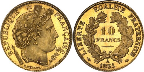 MDC French Gold 10 Francs