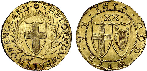 Sovereign Rarities Auction 10 Lot 33 Commonwealth 1656 gold Unite