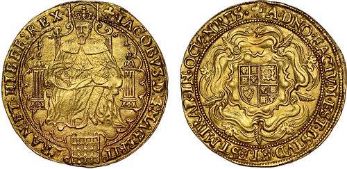 Sovereign Rarities Auction 10 Lot 25 James I 1613 gold Rose Ryal
