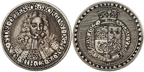 George I silver faux-engraved Jeton