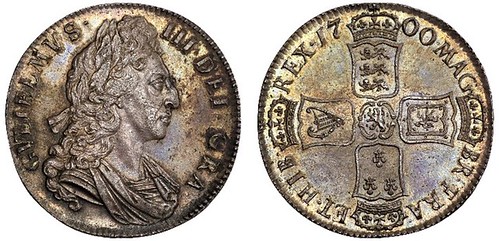 SR Auction 10 Lot 053 William III 1700 DVODECIMO silver Crown