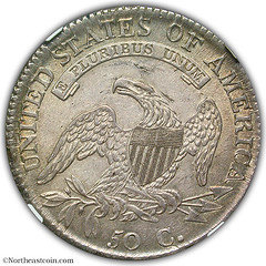 1812 over 1 Half Dollar reverse