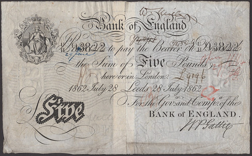 Lot 118 - Bank of England, Matthew Marshall, £5, Leeds - please credit Noonans