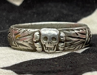 Nazi Totenkopf skull ring