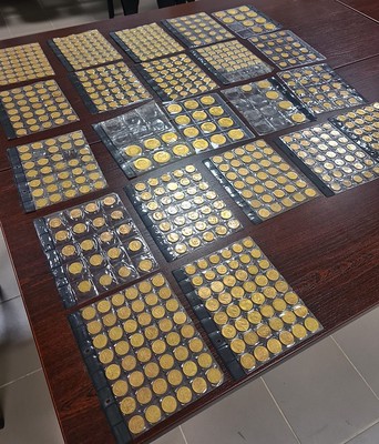 Smuggled gold coins