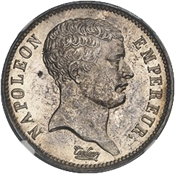MDC 2023-10 French Collection Sale Lot 070 Napoleon I 2 francs, African type obverse