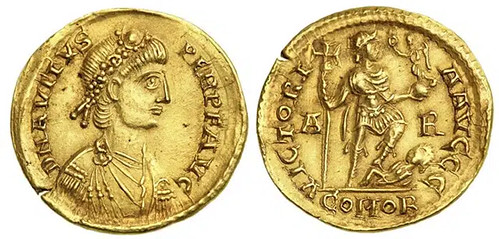 Gold Solidus of Avitus