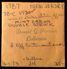 2x2 Envelope for 1787 38-c NJ