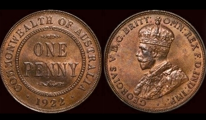 1922 Australian Specimen Penny