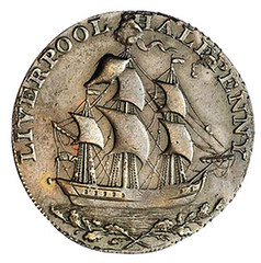 1791 Liverpool Halfpenny reverse