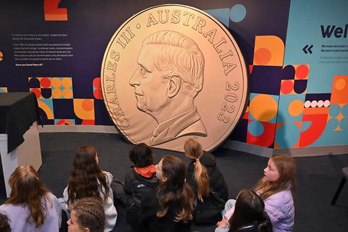 Children view mockup of Charles III Australian coin