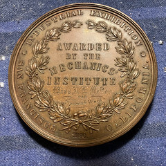 San Francisco Mechanics Institute 1890 medal