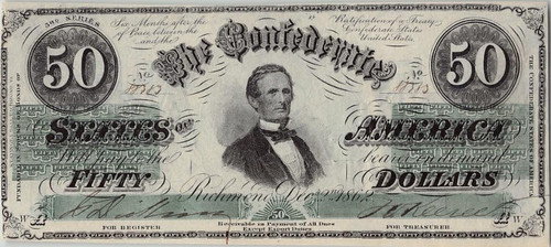 WBNA US4 Sale Lot 4065 1862 Confederate States 50 Dollars