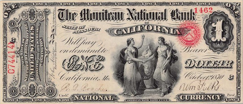 California, MO Moniteau National Bank Note $1