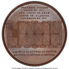 Hotel De Ville De Burges medal reverse
