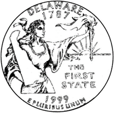 250 Coin Designs 07 Dollar model Delaware quarter design