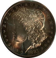 1881 Morgan dollar obverse