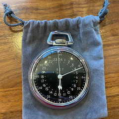 WWII Navigator's Pocket Watch by Waltham face