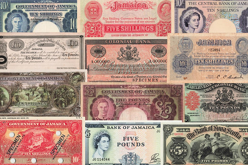 Jamaica banknotes
