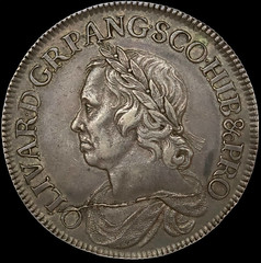 Oliver Cromwell Silver Crown obverse