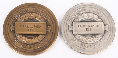 Richard C. Spicer CIA medals reverse