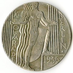 1936 Berlin Olympics medal obverse
