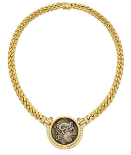 Mary Tyler Moore's Bulgari Monete Necklace obverse