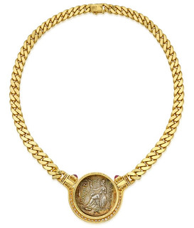 Mary Tyler Moore's Bulgari Monete Necklace reverse